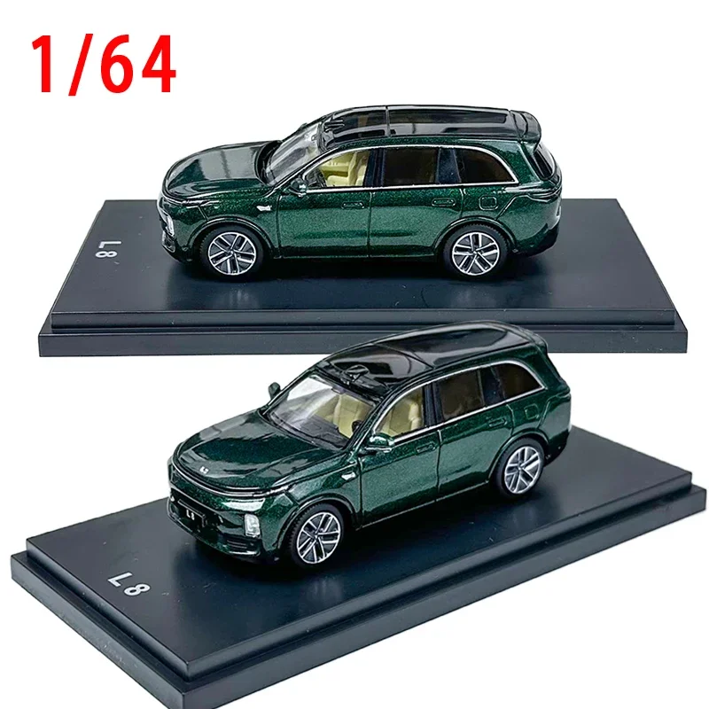 Car Model Diecast 1/64 Scale Li Auto L8 New Energy SUV Alloy Car Model Li Auto L8 Estate Vehicle Collection Ornaments