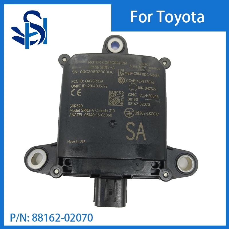 

88162-02070 Blind Spot Sensor Module Distance sensor Monitor for 2020-2022 Toyota Corolla 88162-02070