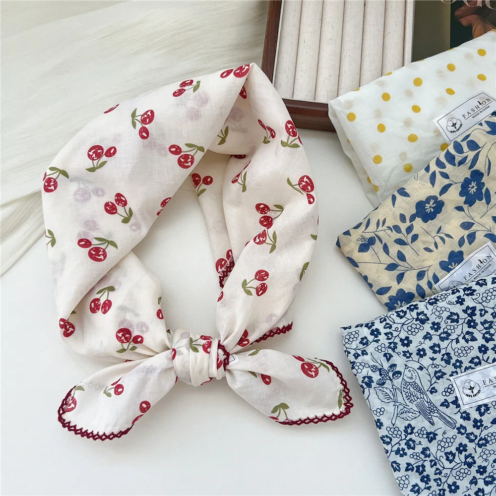 68*68cm Square Scarf Headband Accessories Handkerchief Neckerchief Hairscarf Hairscarf Bandanas