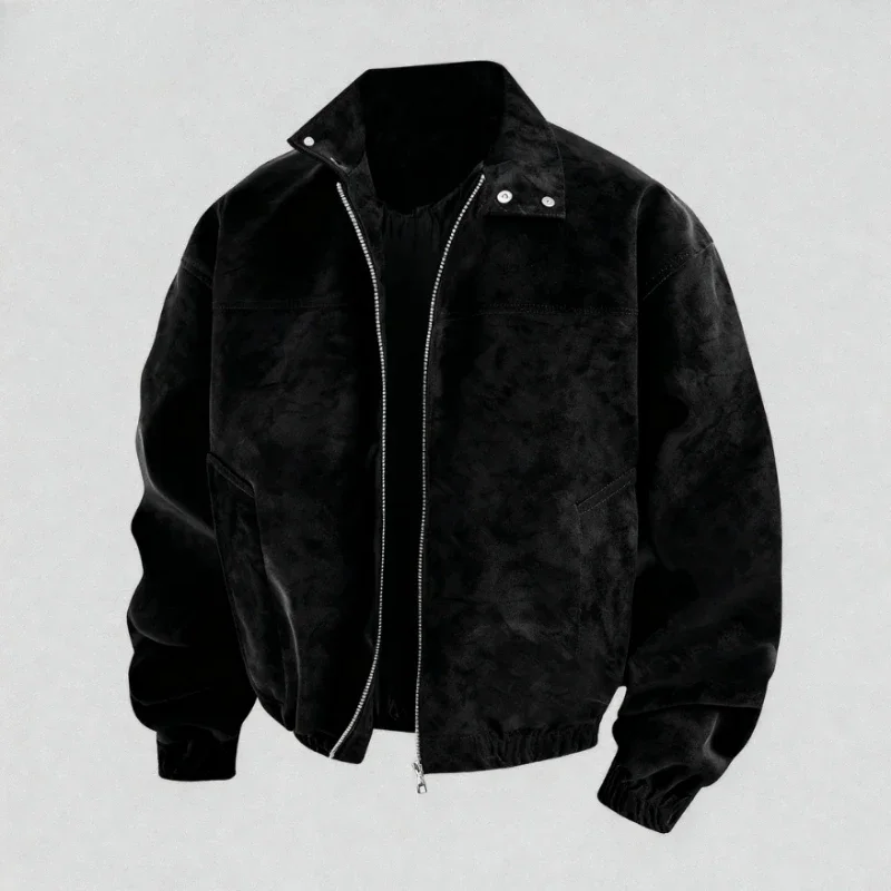 

2025 Мужская кожаная куртка Мотоциклетная куртка Осень-зима Новые мужские модные повседневные короткие куртки Верхняя одежда Пальто Мужская уличная одежда