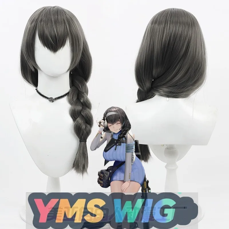 

【YMS WIG】Victory Goddess NIKKE Mei Li Косплей Парик Серые утолщенные косы Кожи головы Бей Богиня