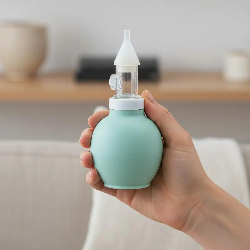 Soft Nasal Aspirator For Baby Anti-Back Flow Nose Sucker New Born Vacuum Nose Cleaner Silicone Baby Safety Care Diagnostic-Tool view 4