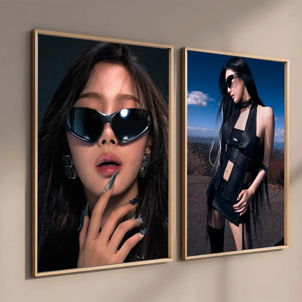 ديكور المنزل غرفة نوم مطعم مقهى ملصق حائط مقاوم للماء Aespas 5th ألبوم صغير Whiplash ملصق HD الطباعة صورة الأساسية