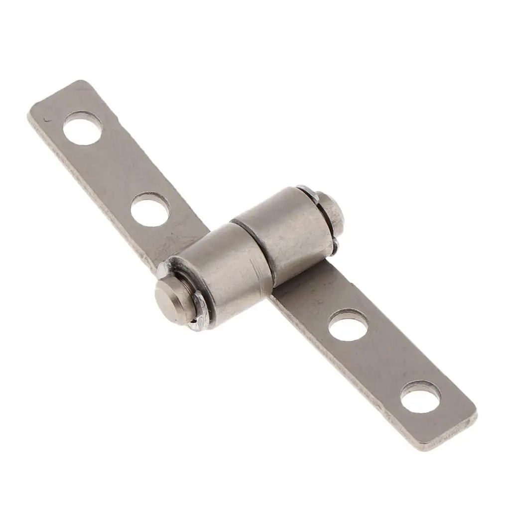 0.1N.m 360 Degree Rotation Torque Friction Positioning Hinge, 3.3mm 4 Holes, Silver Tone, Right Side