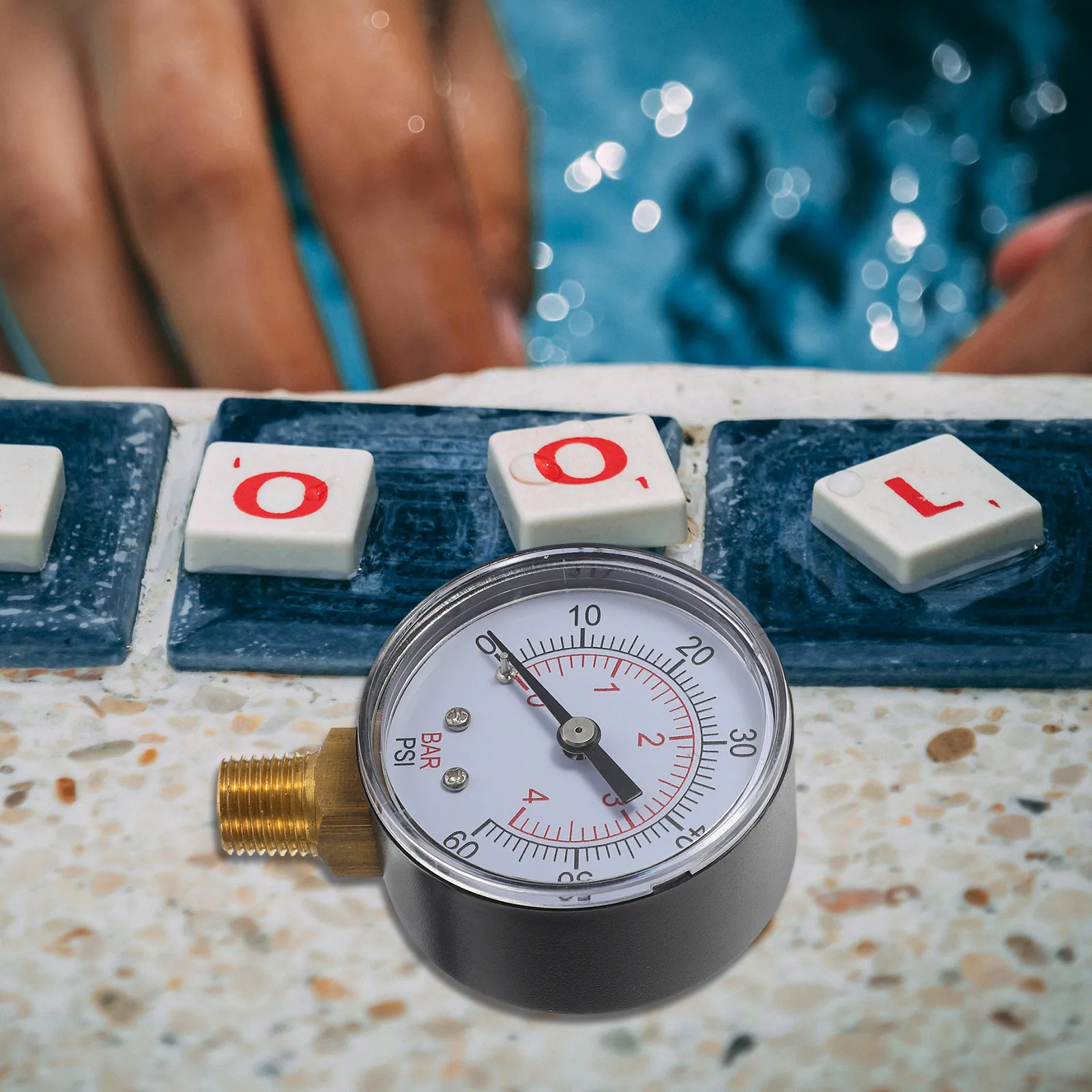 

1Set Pool Pressure Gauge High Performance Reliable Measuring Tool for Home Garden Pools Spas Pool Pressure Gauge