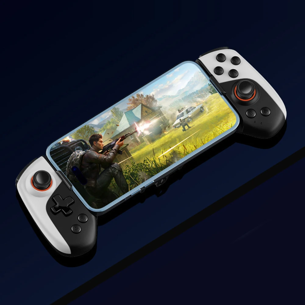 

2 in 1 Mobile Phone Controller Type C Cooling Wireless Mobile Gaming Controller Dual Joystick for iPhone Android Phone Switch