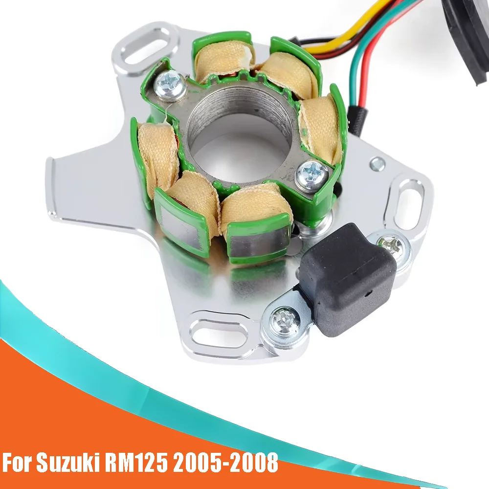 

For Suzuki RM125 2005-2008 Magneto Generator Engine Stator Coil RM125 2005 2006 2007 2008 32101-36F30