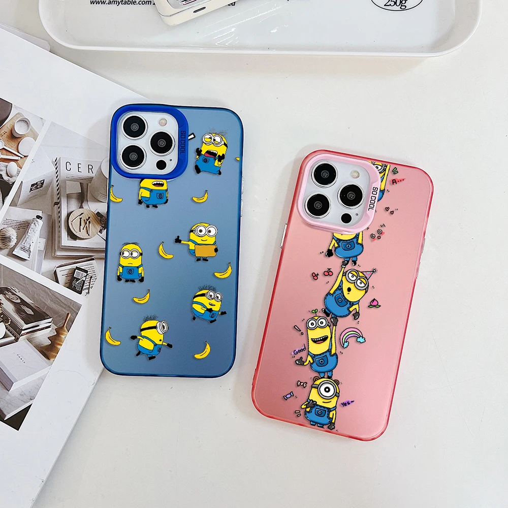 Minions Phone Case for Samsung Galaxy S24 S23 S22 S21 S20 Note20 Ultra Plus FE J7 Prime M31 M30S M23 5G Hard PC Cover