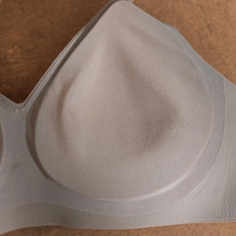 بطانة شجرة الطيور 89% حرير التوت 11% حمالة صدر من الألياف اللدنة، حمالات صدر لاسلكية للنساء قابلة للتنفس 3/4 كوب، ملابس داخلية جديدة بدون أثر A59043JF #5