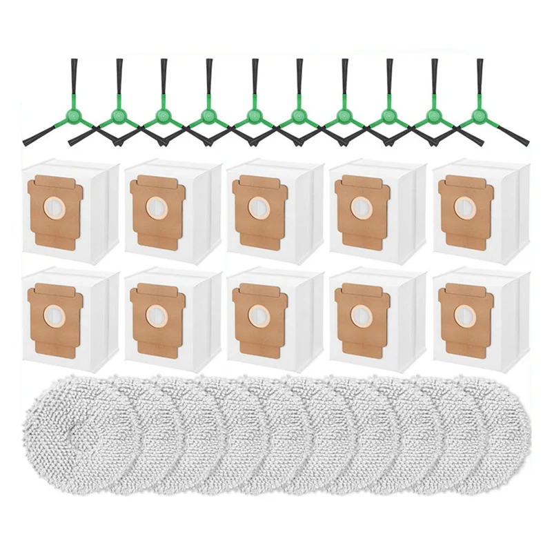 

Комплект для замены A24R для Irobot Roomba Plus 405/505: боковая щетка, тряпка для влажной уборки, мешок для сбора пыли, аксессуары и запчасти