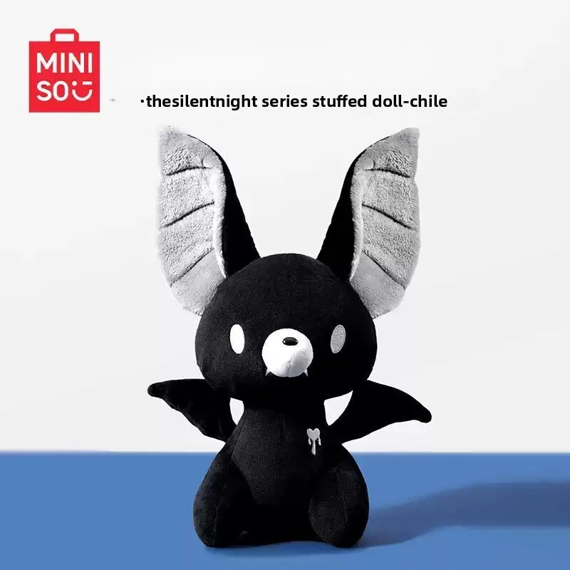 

30Cm Original Miniso Cartoon Bat Doll Plush Toy Dark Funny Doll Gifts