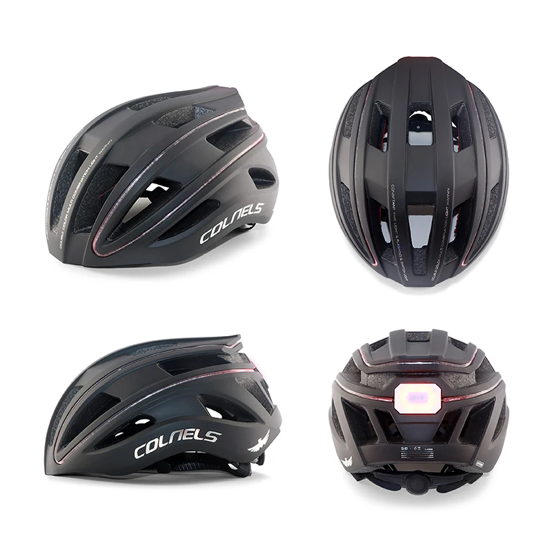 Casco de Bicicleta con luces LED para hombre y mujer, gorra de seguridad para ciclismo profesional, deportes al aire libre