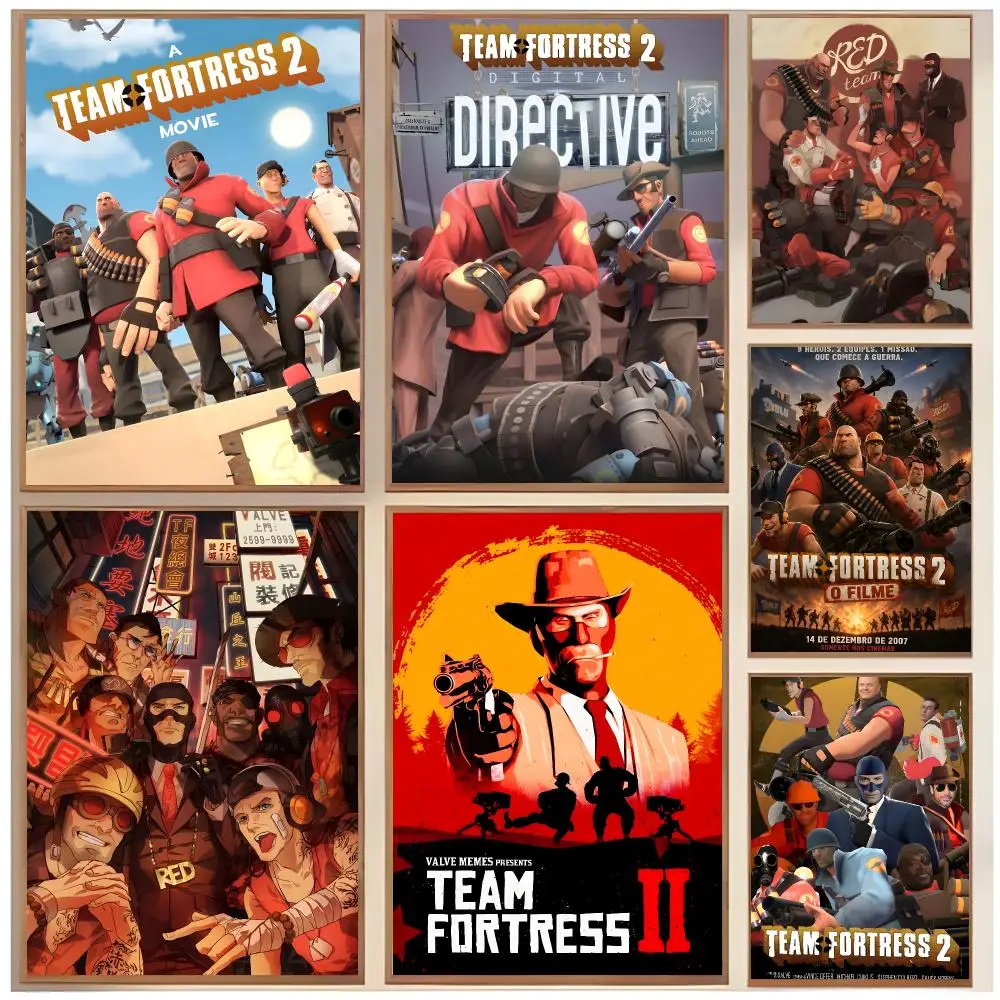 Competitive Game T-Team Fortress Poster  Classic Home Interior Design & Modern Wall Decor Art Collection