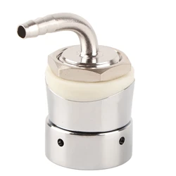 1/4in Stainless Steel Tower Shank Assembly, Stainless Steel Draft Beer Tap Tower Shank - 1/4in Diameter, Home Brewing Essential