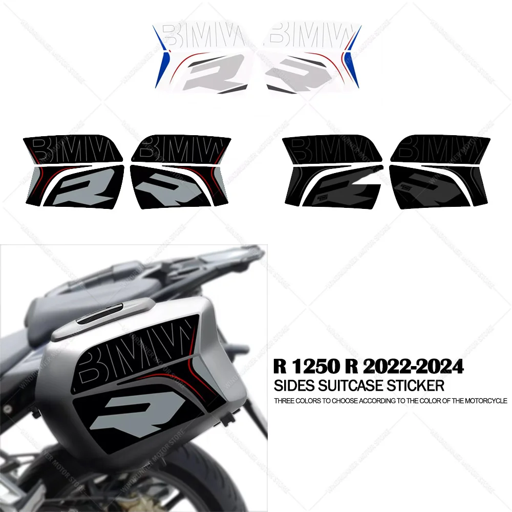 

For R 1250 R r1250r 2022-2024 Motorcycle Trunk Decorative Stickers Side Box Scratch Resistant Sticker Suitcase Protective Decal