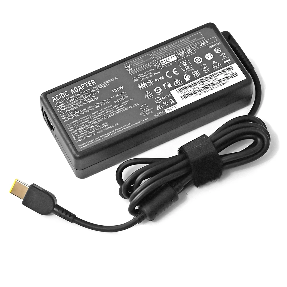 20V 6.75A 135W For Lenovo Thinkpad T440p Y50-70 Y50-70 T440p T450p T460p T530 T540 T540p Laptop AC adapter Charger