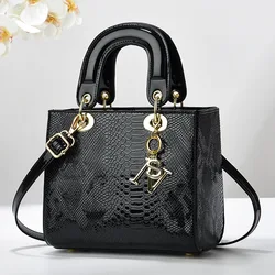 Woman shoulder bag Large capacity Handbag for Women Crossbody bag pattern PU Portable bucket bag ladies messenger bags