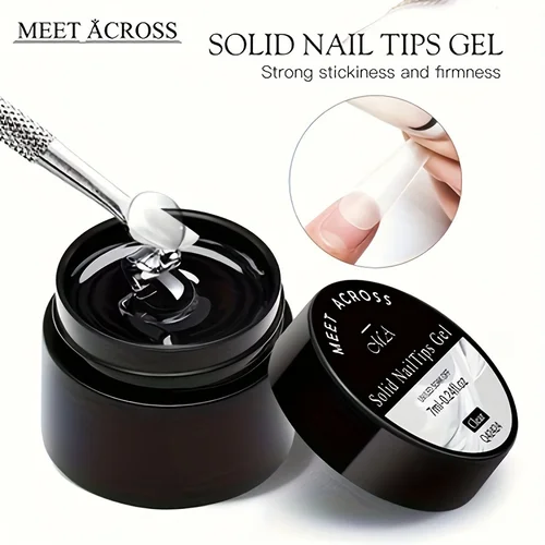 Gel de extensión sólido para uñas, Gel antiadherente para extensiones de uñas acrílicas, Gel de flores para tallado 3d, 7ml