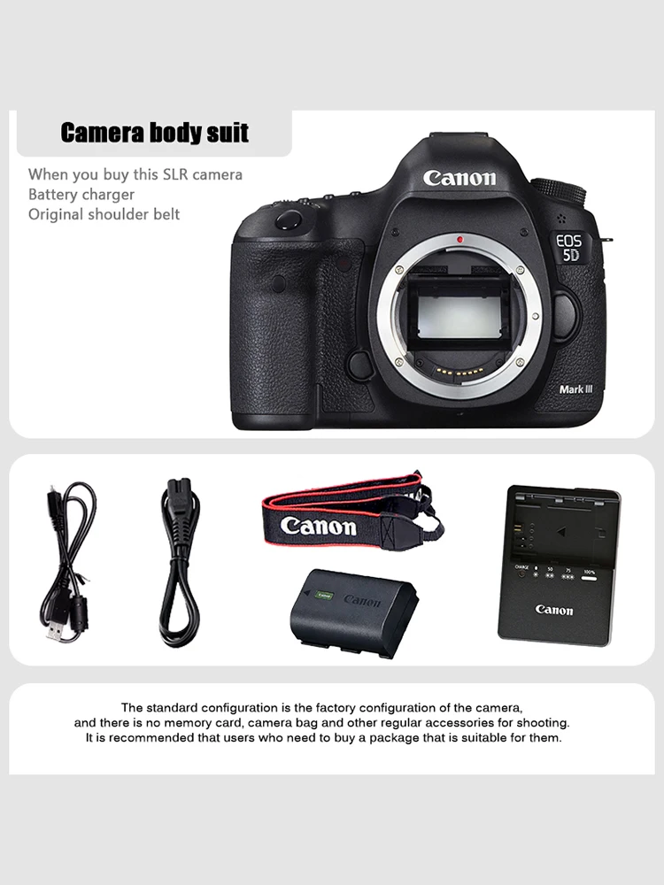 كاميرا Canon EOS 5D Mark III كاميرا Canon 5D3 كاملة الإطار DSLR