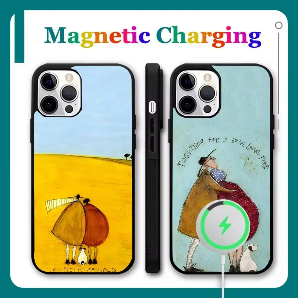 

Sam Toft Art Painting Phone Case For iPhone 17,16,15,14,13,12,11,Pro,Max,Plus,Mini,Air,SE New Magsafe Magnetic Wireless Charging