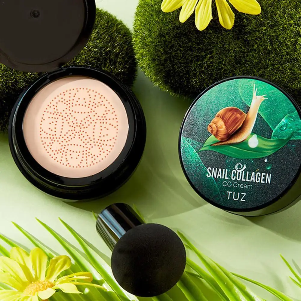 Lumaca Collagene BB Cream Fungo Testa Cuscino d'aria CC Cream Olio idratante Trucco Tenendo il controllo Correttore schiarente