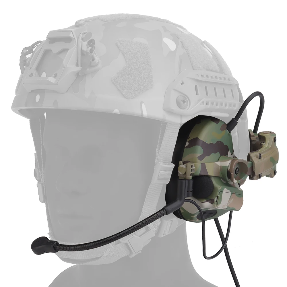 Écouteurs de casque tactique de tireur actif, protection auditive électronique, écouteurs de communication militaire