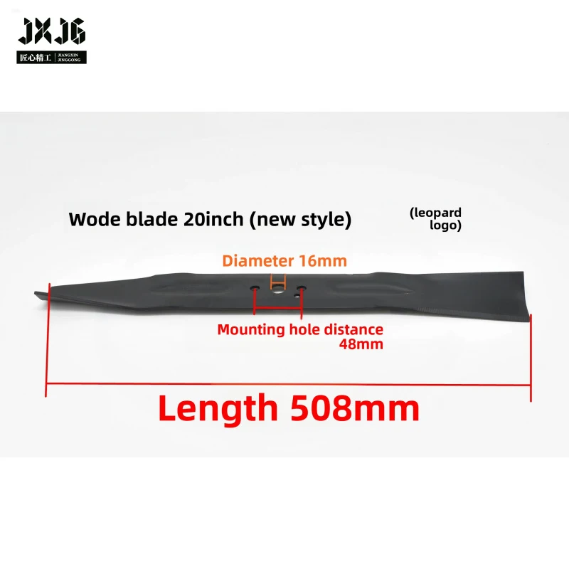 XMSJ 18 20 22 Inch Straight Mowing Blade Compatible With Wode Lawn Mower Agricultural Greening Equipment Spare Parts