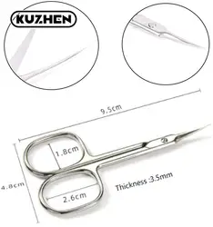 Extra Fine Cuticle Scissor Curved Stainless Steel With Precise Pointed Tip Grooming Blades For Manicure Pedicure Trim Nail Tool