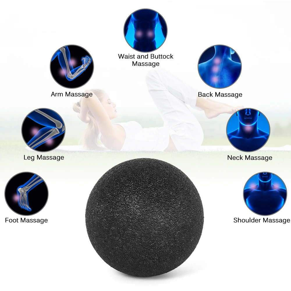 

EPP Fitness Ball Double Lacrosse Massage Ball Set Mobility Peanut Ball for Self-Myofascial Release Deep Tissue Yoga Gym Home