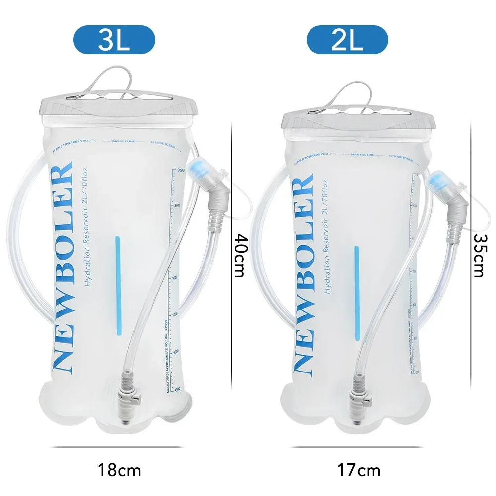 NEWBOLER Waterzak Waterreservoir Drinkrugzak Opbergtas BPA-vrij - 2L 3L Running Hydratatievest Rugzak