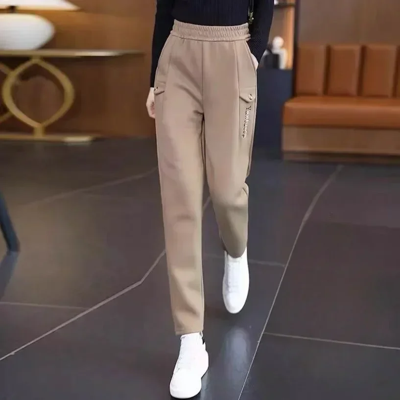 Female Trousers Trends 2025 High Quality Women's Harem Pants Elastic Aesthetic One Size Korean Fashion Original Autumn Harajuku