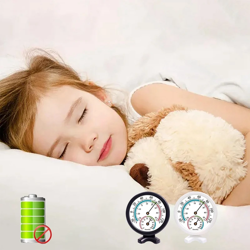 New-2PCS مقياس حرارة داخلي صغير الرطوبة 2 في 1 مقياس درجة الحرارة والرطوبة في الهواء الطلق للجدار