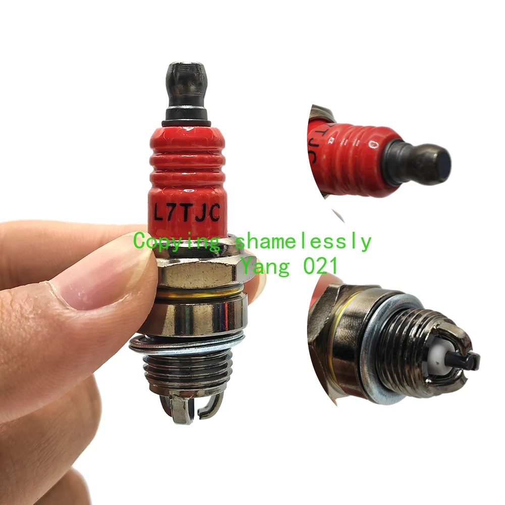 

High-Performance Spark Plug L7TJC 3-sided Pole for Gasoline Chainsaw and Brush Cutter Garden Power Tool Accessories