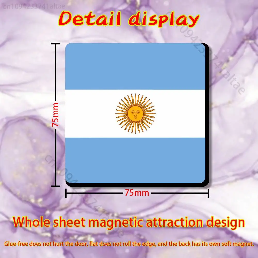 F-Football Art A-Argentina Sign Fridge Magnets - Creative Miniature DIY Magnetic Decorations for Home Accessories