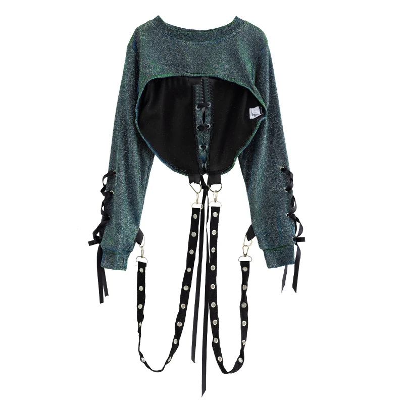 Fashion Kids Design Hip Hop Clothes for Girls Stylish Street Dance Costume Suit Crop Top And Leather Pants Set Child Jazz Outfit