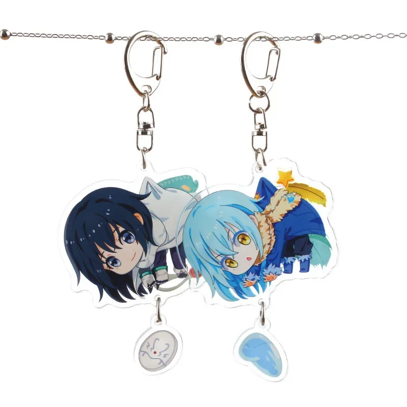 Anime That Time I Got Reincarnated as a Slime Keychain Cute Rimuru Tempest Izawa Shizue Key Chain Car Bag Keyring Jewelry