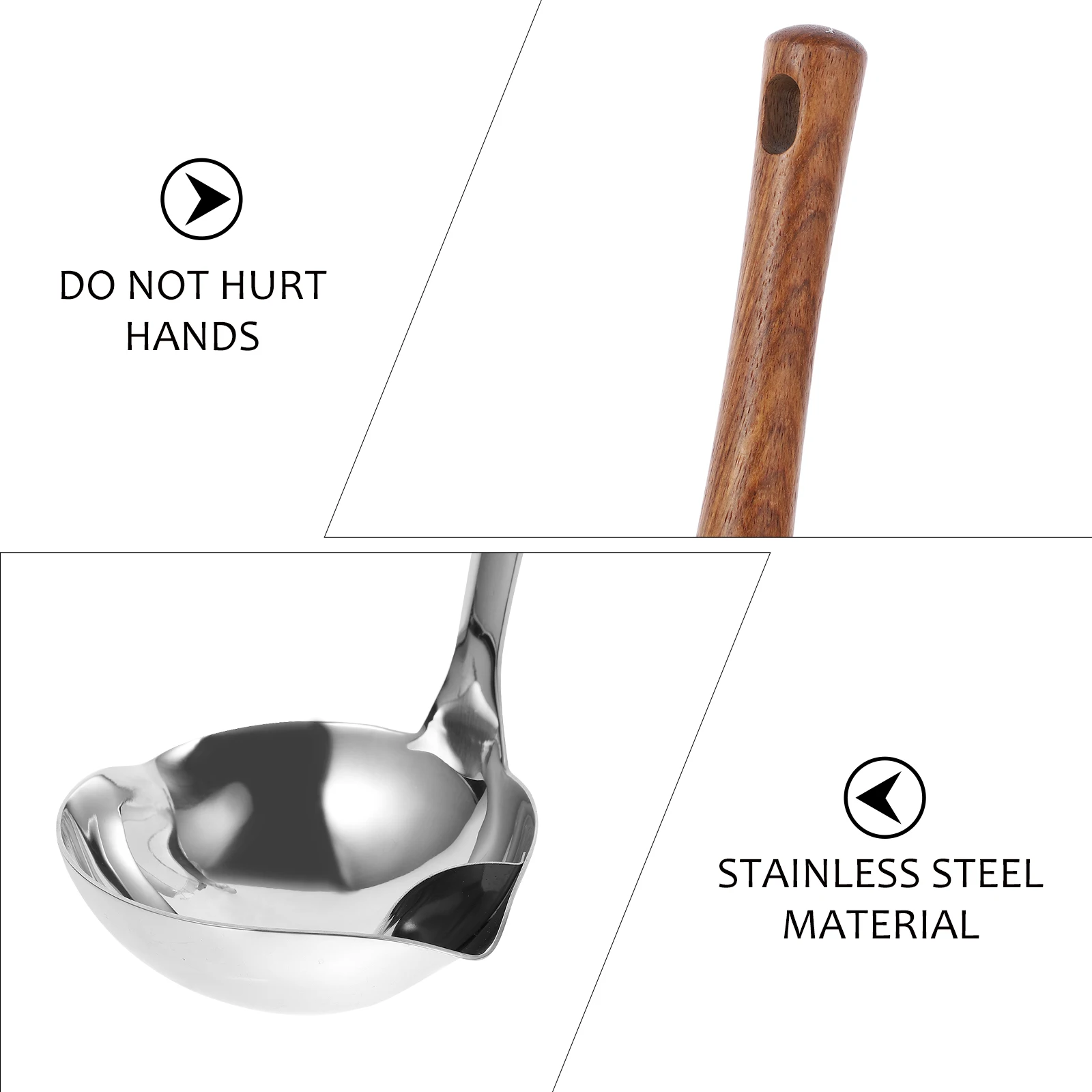 

Oil Filter Scoop Large Spoon Long H Kitchen Cookware Soup Separator Grease Strainer Sturdy Wear Resistant Home