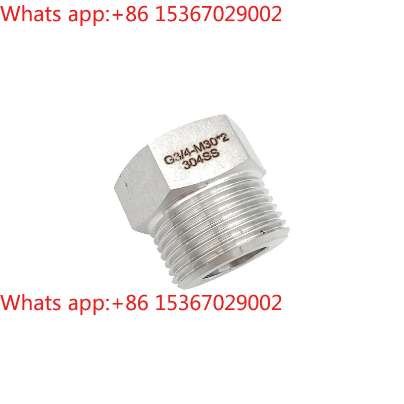 

10pcs 304 stainless steel imperial to metric, inner G3/4-outer M30 * 2 inner wire 6 points outer wire M30X2 adapter