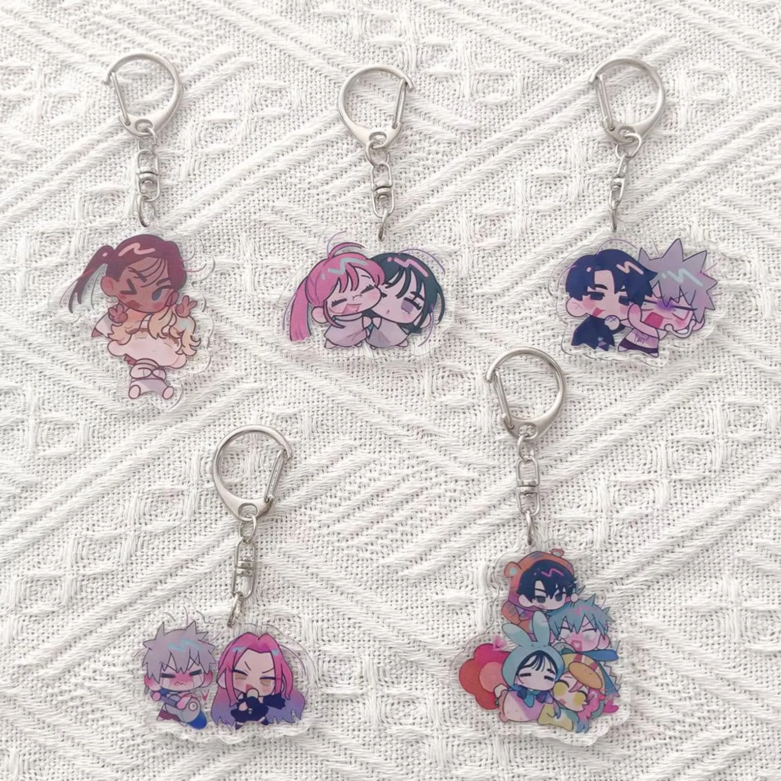 Alien Stage Character Fandom Collectible Merch Chibi Acrylic Keychains with Stand Set for Fans And Gift Set