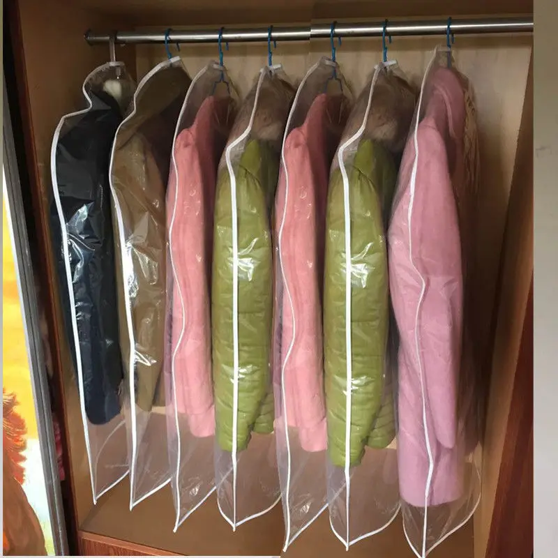 5 PCS Household Clothing Store Dust-proof Articles Garment Dress Suit Wrinkle Proof Cover Coat Skirt Protect Wardrobe Storage