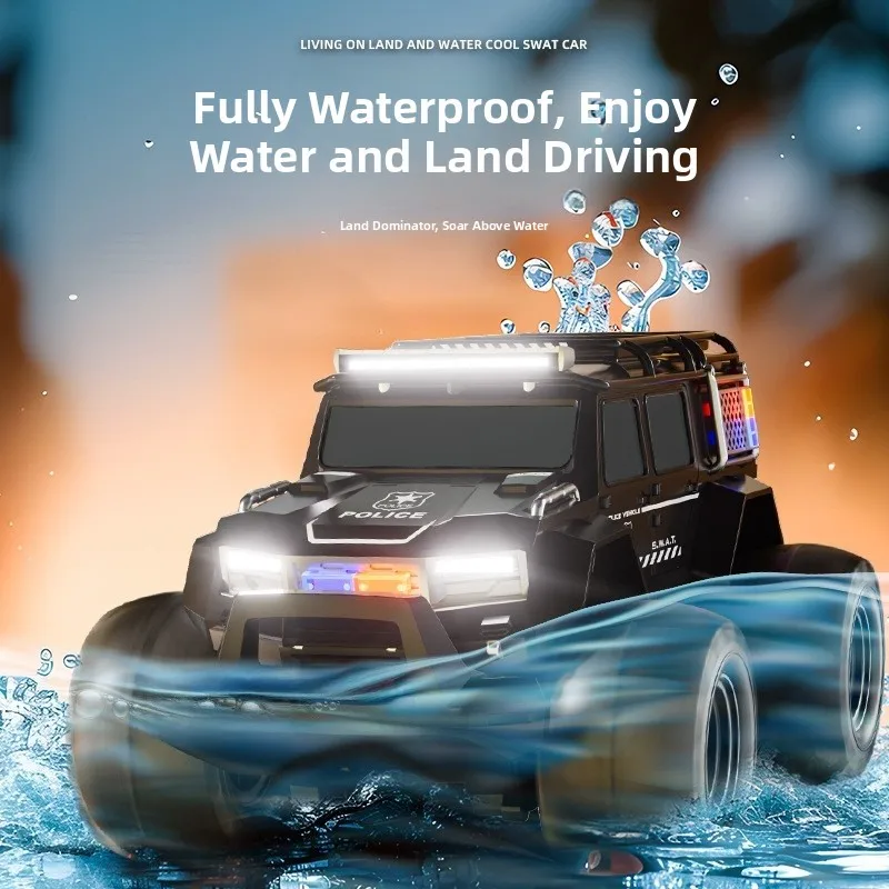 

Трансграничный автомобиль с дистанционным управлением, водный урод, специальный транспорт, полицейский автомобиль, альпинистский четырехколесный внедорожный автомобиль с большой ногой, водный...