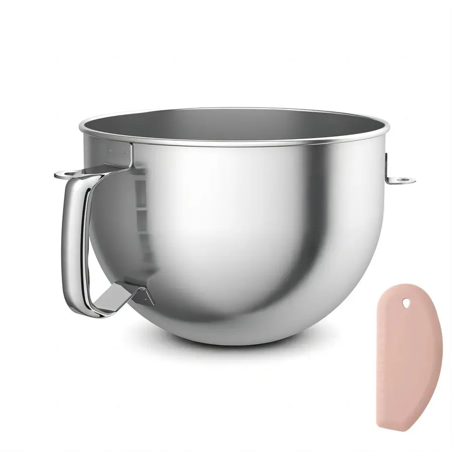 

8 Stainless Steel 6 Quart Mixing Bowl for Kitchen Aid Professional Bowl Lift Stand Mixer, Heavy Duty Extra Mixer Bowl fits KP26,