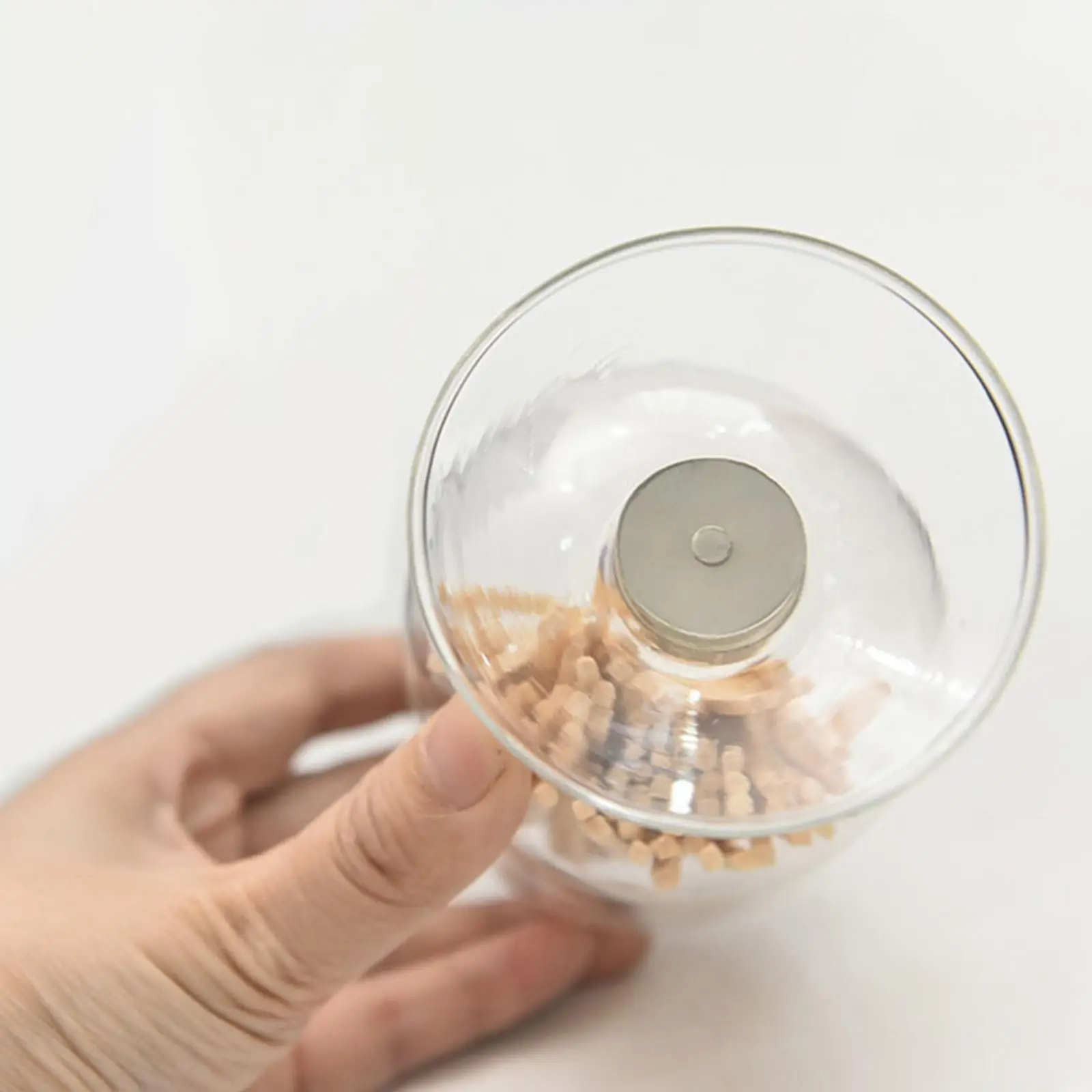 Portable Matches Glass Storage Jar with Lid Small Tiny Bottle Household Desktop Bar Candle Accessories for Scented Candles