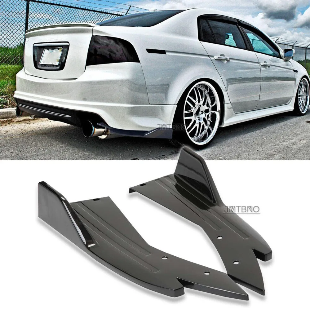 

Rear Bumper Lip Diffuser Splitter Side Skirts Glossy Black For Acura TSX TL RSX United States