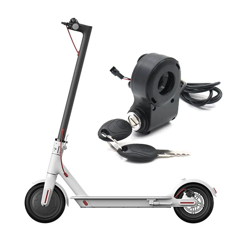 E-Bike Lgnition Lock Chiave Pollice Interruttore Dell'acceleratore di Alimentazione per KUGOO M4 M5/Xiao Mi M365 Accessori Scooter Elettrico Universale