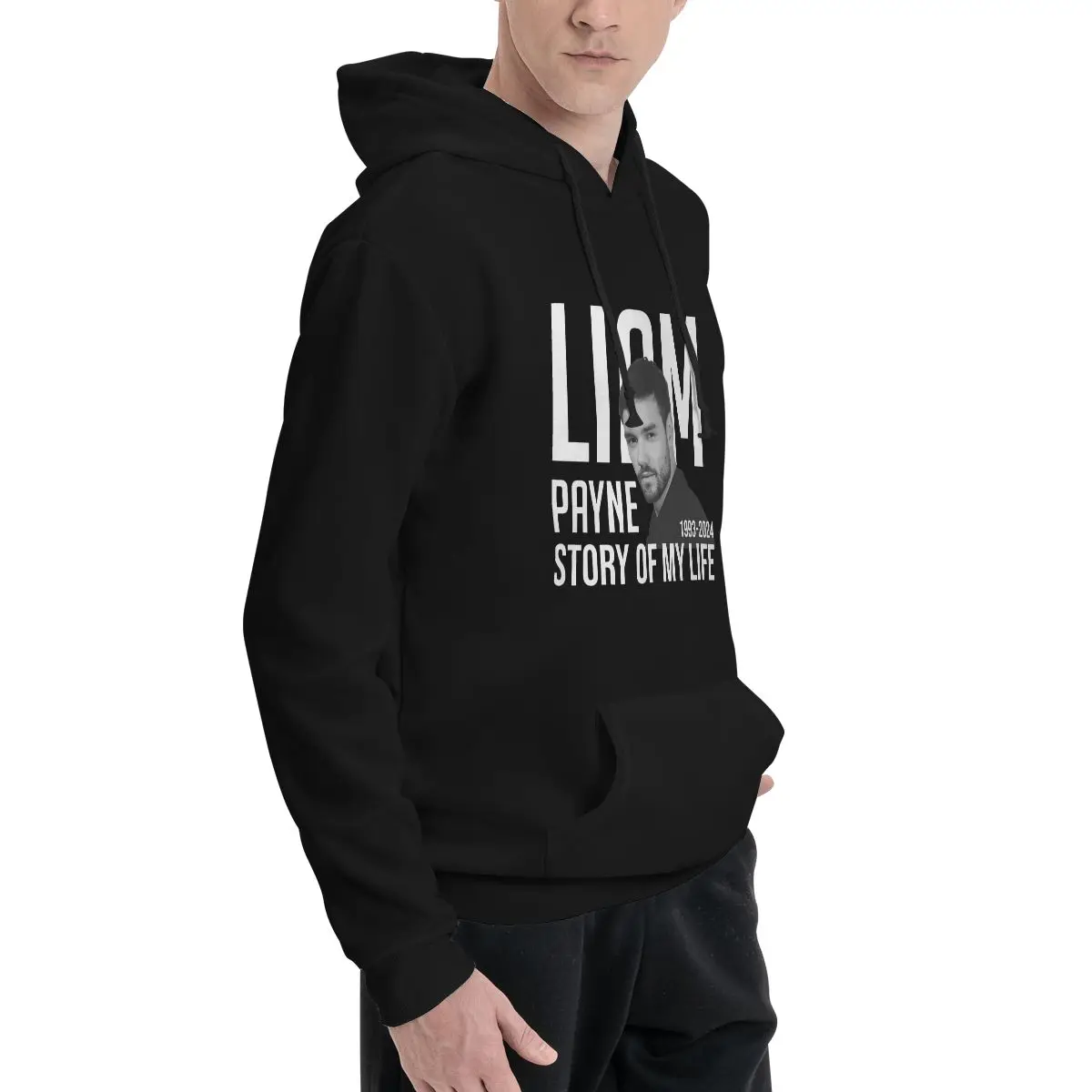 Liam Payne Loose Hoodies Couple music lover Street Wear Pullover Hoodie Winter Modern Custom DIY Sweatshirts Plus Size