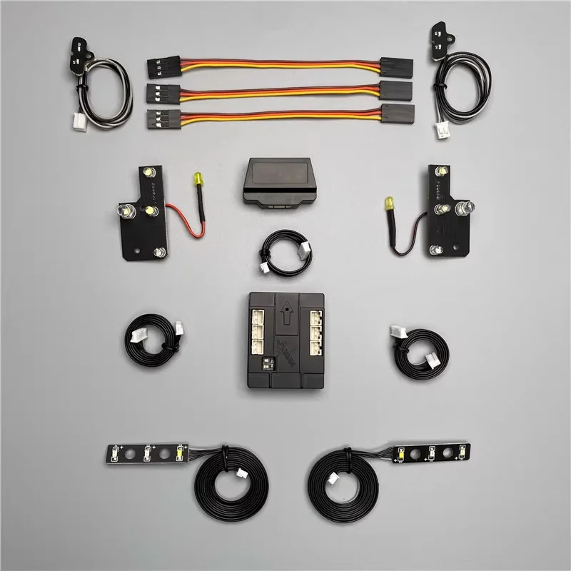 JUWUBA Model LED Simulation Composite Materials Control Lamp Set Series for 1/14 Iveco Dedicated Diy Parts