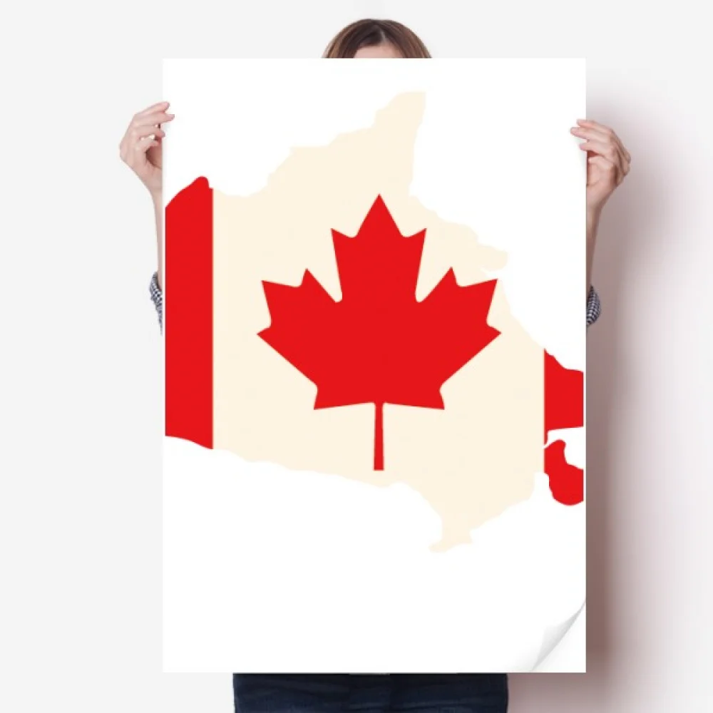 

Red Maple Symbol Canada Country Flag Sticker Decoration Poster Playbill Wallpaper Window Decal
