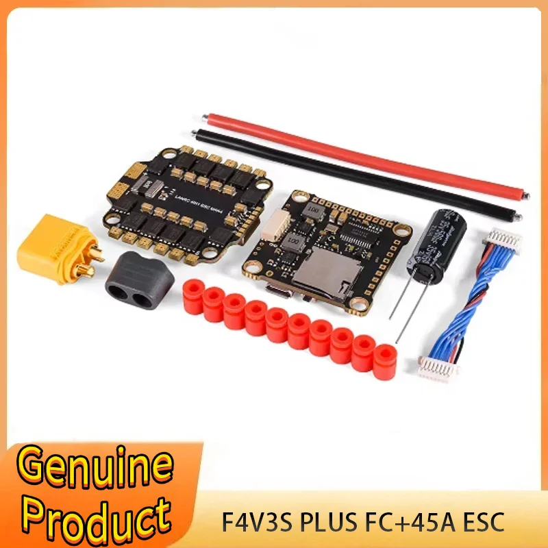 

F4 V3S PLUS FC Flight Controller Board Built-in Barometer OSD with Brushless ESC Stack/Power for RC 210 230 250MM RC Drone