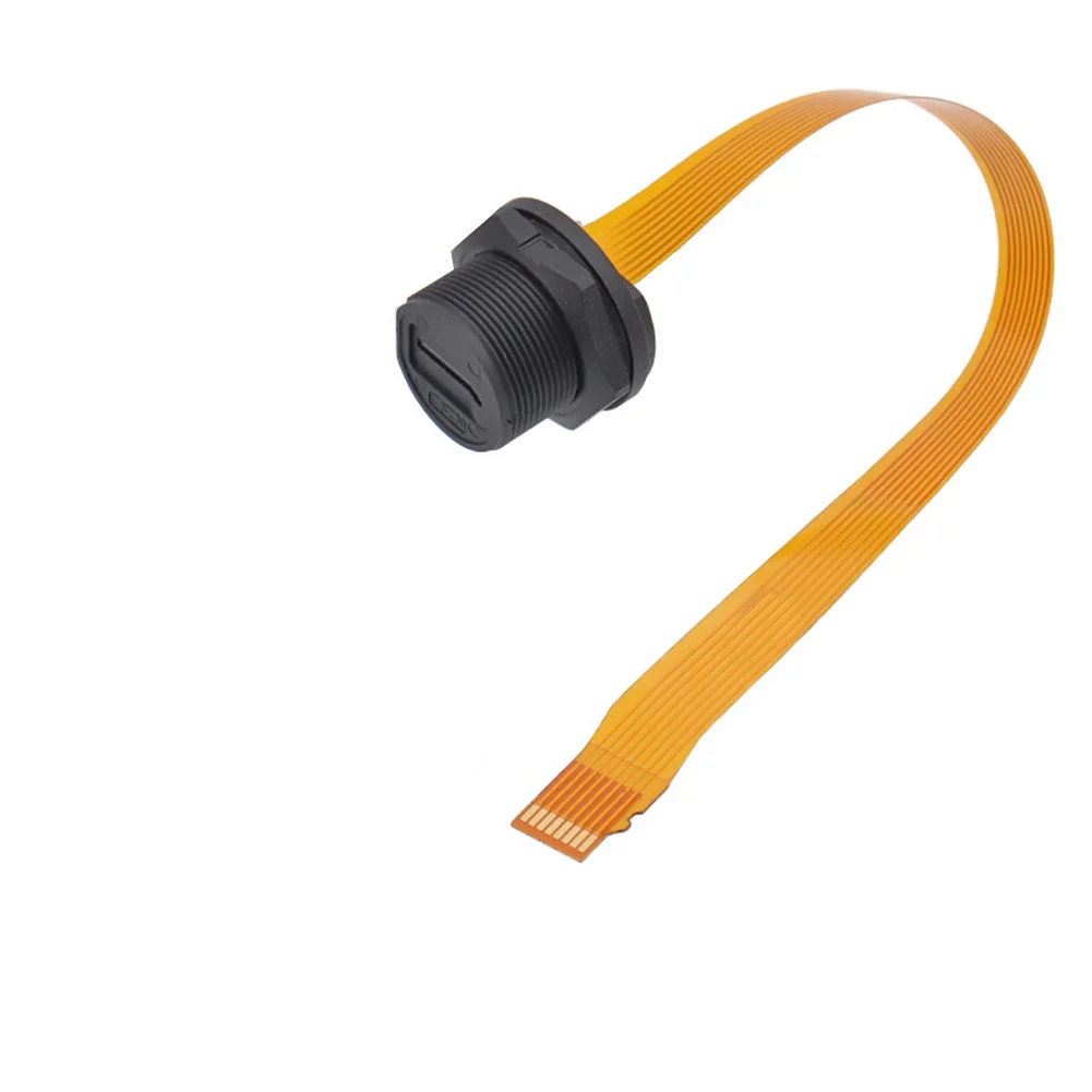 Soket SIM TF Hitam Kuning Pertukaran Informasi Mudah Konektor Terpasang di Belakang Pertukaran Informasi yang Mudah